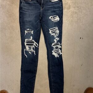 Distressed Blue Women's Jeans
